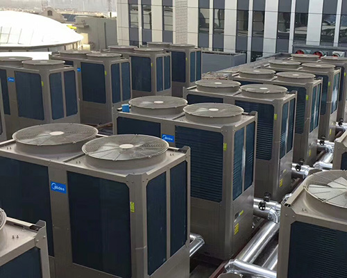 寧夏寧陽文化商業(yè)廣場超低溫空氣源熱泵機房系統（采暖）